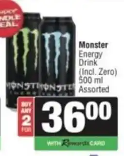 Spar Savemor Monster Energy Drink (Incl. Zero) Assorted offer