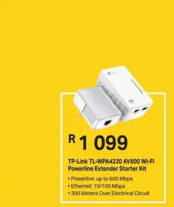 Computer Mania TP-Link TL-WPA4220 AV600 Wi-Fi Powerline Extender Starter Kit offer