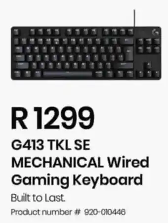 Computer Mania G413 TKL SE MECHANICAL Wired Gaming Keyboard offer