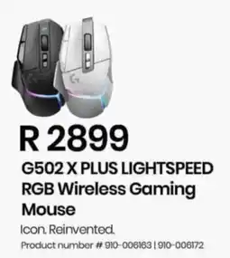 Computer Mania Logitech G502 X PLUS LIGHTSPEED RGB Wireless Gaming Mouse offer