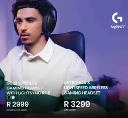 Computer Mania Logitech G522 Wireless Gaming Headset with LIGHTSYNC RGB offer