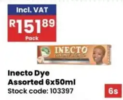 Africa Cash and Carry Inecto Dye Assorted offer