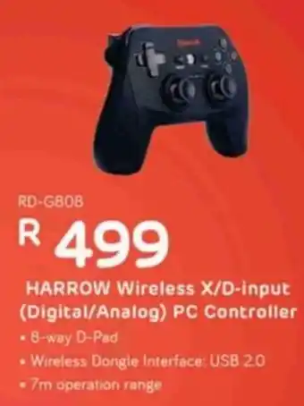 Computer Mania HARROW Wireless X/D-input (Digital/Analog) PC Controller offer