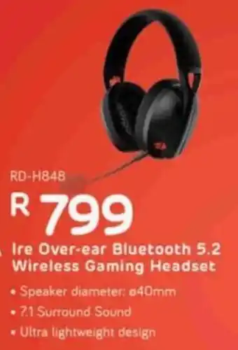 Computer Mania Ire Over-ear Bluetooth 5.2 Wireless Gaming Headset offer