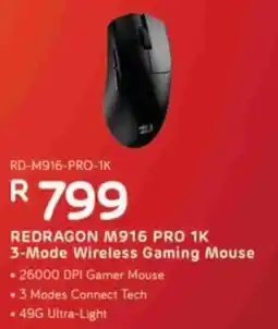 Computer Mania REDRAGON M916 PRO 1K 3-Mode Wireless Gaming Mouse offer