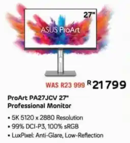 Computer Mania ASUS ProArt PA27JCV 27" Professional Monitor offer