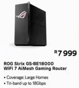 Computer Mania ROG Strix GS-BE18000 WiFi 7 AiMesh Gaming Router offer