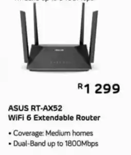 Computer Mania ASUS RT-AX52 WiFi 6 Extendable Router offer