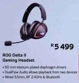Computer Mania ROG Delta II Gaming Headset offer