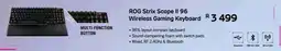 Computer Mania Asus ROG Strix Scope II 96 Wireless Gaming Keyboard offer