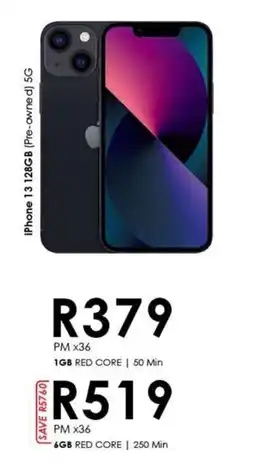 Chatz Connect iPhone 13 128GB Pre-owned 5G offer