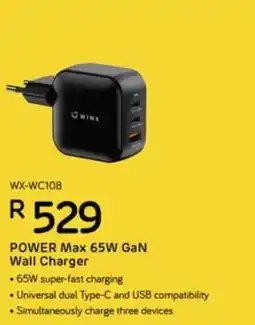Computer Mania WINX POWER Max 65W GaN Wall Charger offer