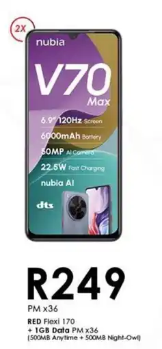 Chatz Connect nubia V70 Max offer