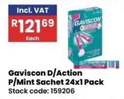 Africa Cash and Carry Gaviscon D/Action P/Mint Sachet offer