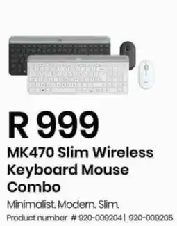 Computer Mania MK470 Slim Wireless Keyboard Mouse Combo offer