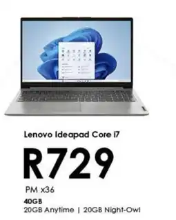 Chatz Connect Lenovo Ideapad Core i7 offer