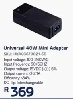 Computer Mania Universal 40W Mini Adapter offer