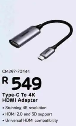 Computer Mania Type-C To 4K HDMI Adapter offer