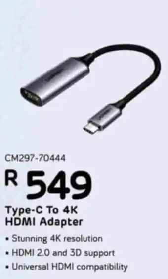 Computer Mania Type-C To 4K HDMI Adapter offer