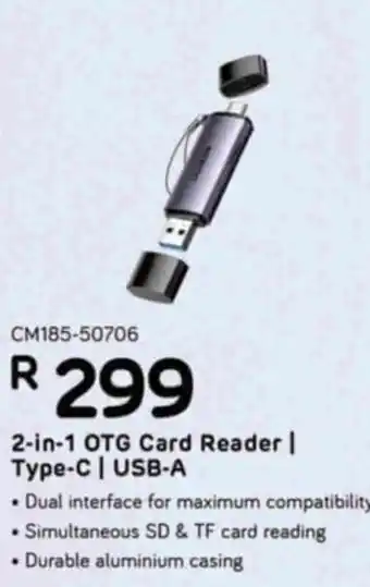 Computer Mania 2-in-1 OTG Card Reader | Type-C | USB-A offer