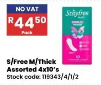 Africa Cash and Carry Stayfree M/Thick Assorted offer