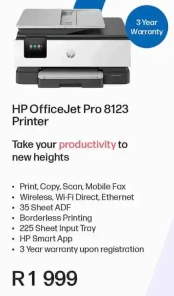 Computer Mania HP OfficeJet Pro 8123 Printer offer