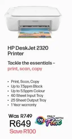 Computer Mania HP DeskJet 2320 Printer offer