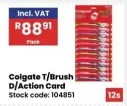 Africa Cash and Carry Colgate T/Brush D/Action Card offer