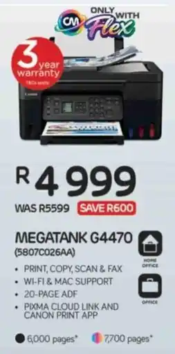 Computer Mania Canon MEGATANK G4470 offer