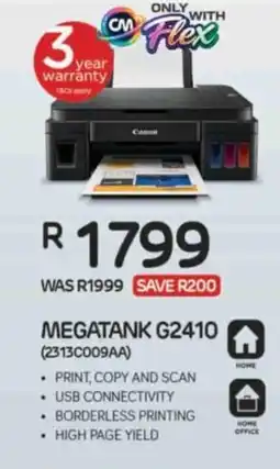 Computer Mania Canon Megatank G2410 offer