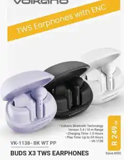 Computer Mania Volkano Buds X3 TWS Earphones offer