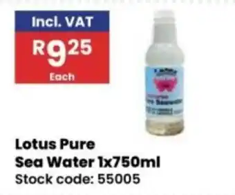Africa Cash and Carry Lotus Pure Sea Water offer