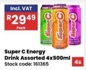 Africa Cash and Carry Super C Energy Drink Assorted offer
