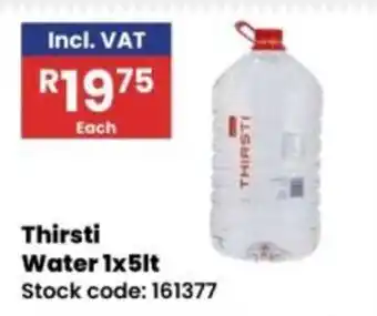 Africa Cash and Carry Thirsti Water offer