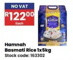 Africa Cash and Carry Hamnah Basmati Rice offer