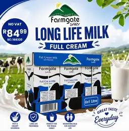 Africa Cash and Carry Farmgate Dairy Long Life Milk Full Cream offer