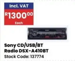 Africa Cash and Carry Sony CD/USB/BT Radio DSX-A410BT offer