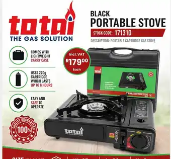 Africa Cash and Carry Black Portable Stove total offer