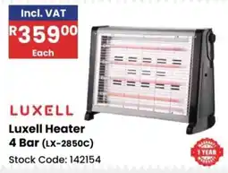 Africa Cash and Carry Luxell Heater 4 Bar offer
