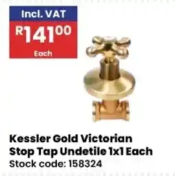 Africa Cash and Carry Kessler Gold Victorian Stop Tap Undetile offer