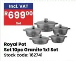 Africa Cash and Carry Royal Pot Set 10pc Granite offer