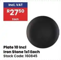 Africa Cash and Carry Iron Stone Plate 10 Incl offer