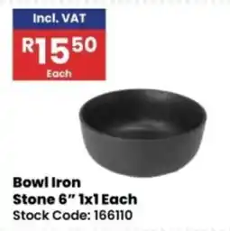 Africa Cash and Carry Bowl Iron Stone offer