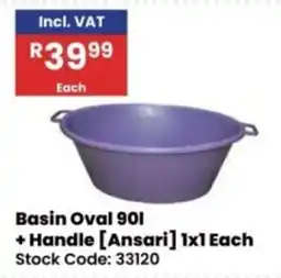 Africa Cash and Carry Basin Oval 901 [Ansari] offer