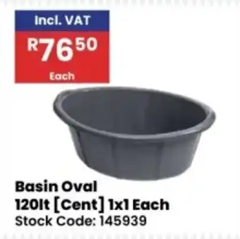 Africa Cash and Carry Basin Oval offer
