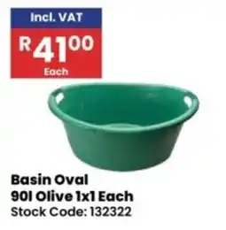 Africa Cash and Carry Basin Oval 90I Olive offer
