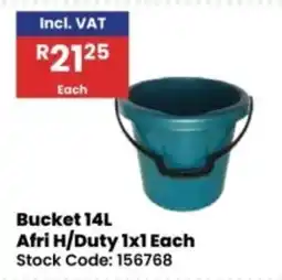 Africa Cash and Carry Bucket 14L Afri H/Duty offer