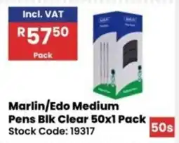 Africa Cash and Carry Marlin/Edo Medium Pens Blk Clear offer