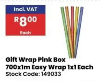 Africa Cash and Carry Gift Wrap Pink Box offer