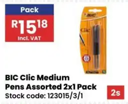 Africa Cash and Carry BIC Clic Medium Pens Assorted offer